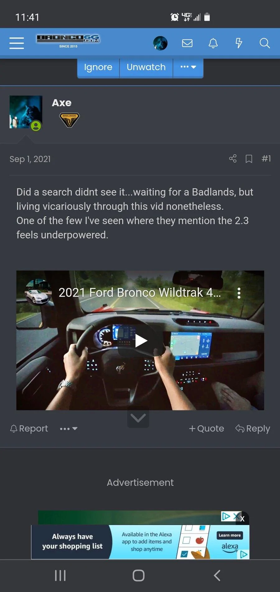 Ford Bronco Wildtrak Driving Impressions Video Screenshot_20210908-114119_Chrom