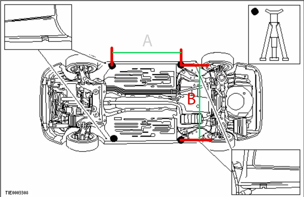 Ford Bronco Distance between jack points? Jack