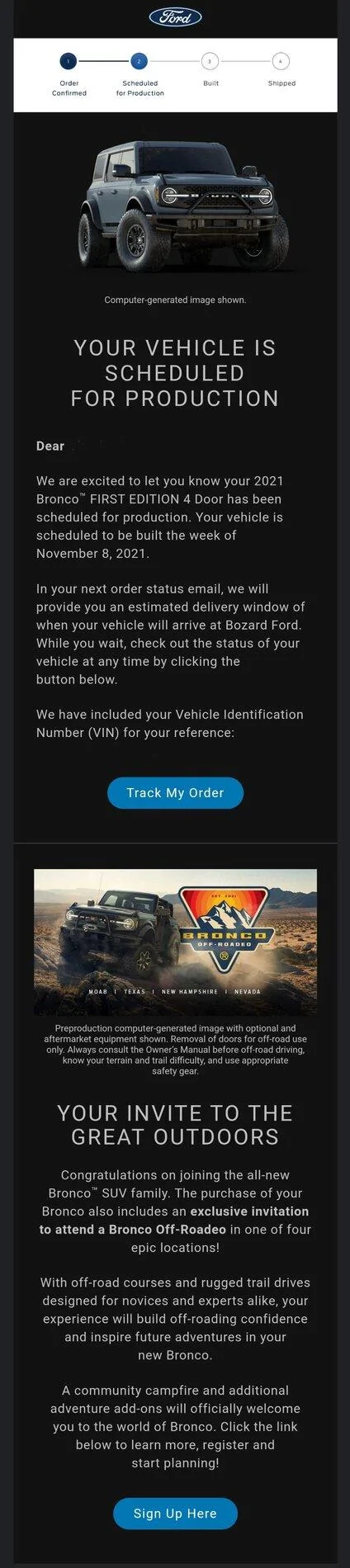 Ford Bronco Got my 11/8 Build Date today Screenshot_20210908-223059_Gmail