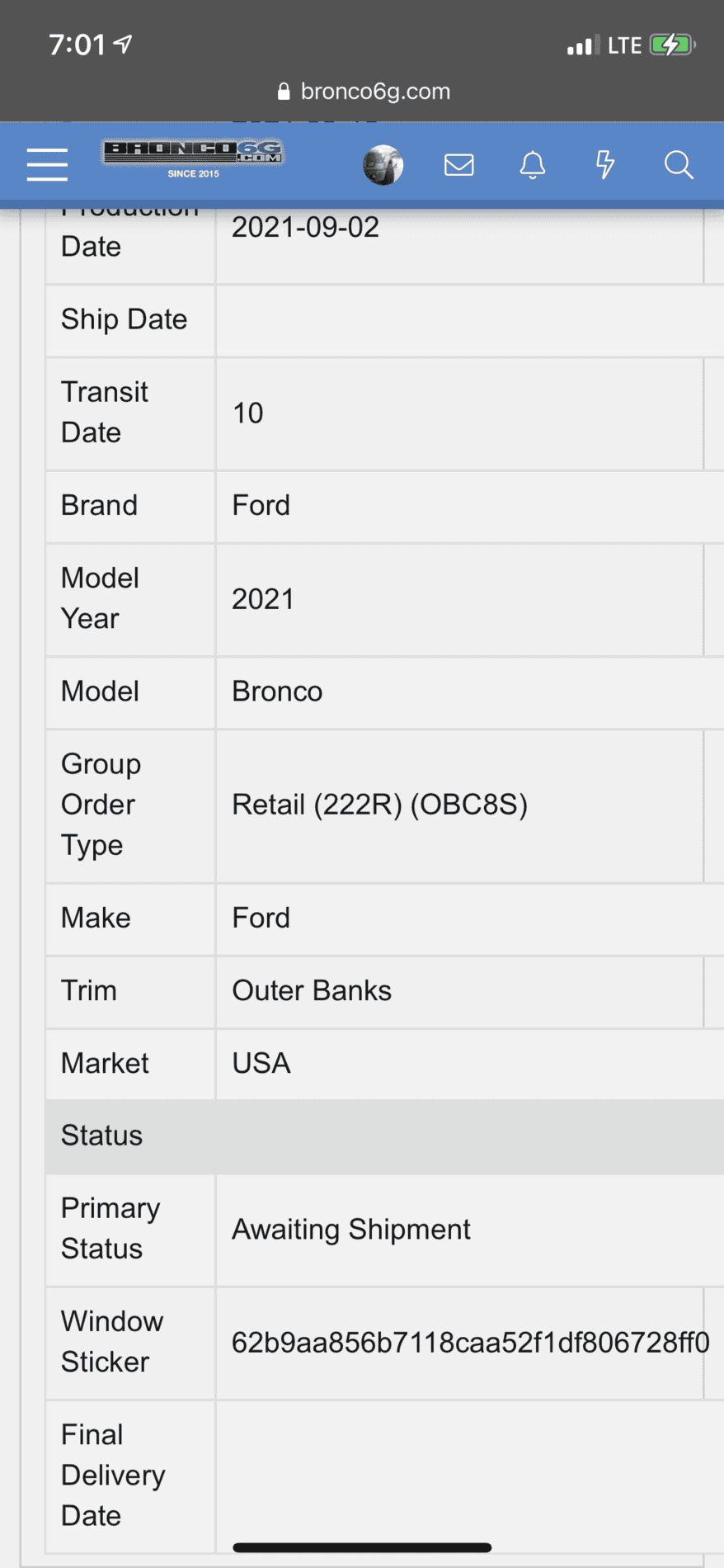 Ford Bronco 🛠 8/30 Build Week Group B998DF5F-BD91-422B-A892-891ABDCBEBF0