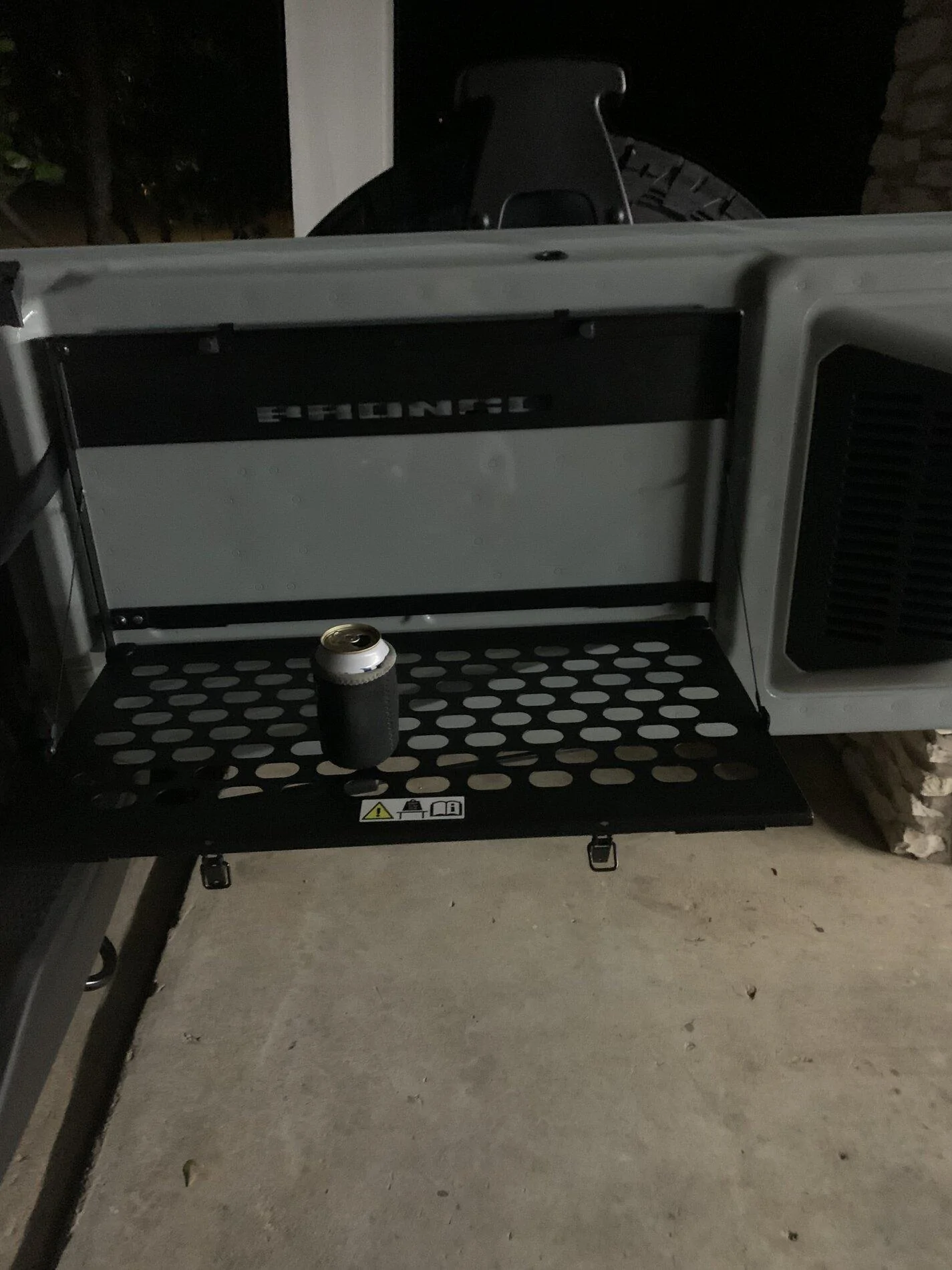 Ford Bronco PSA - Warning on tailgate table install: don't drill too deep 21790B74-0D3D-49C1-B223-5E2E687F42A2