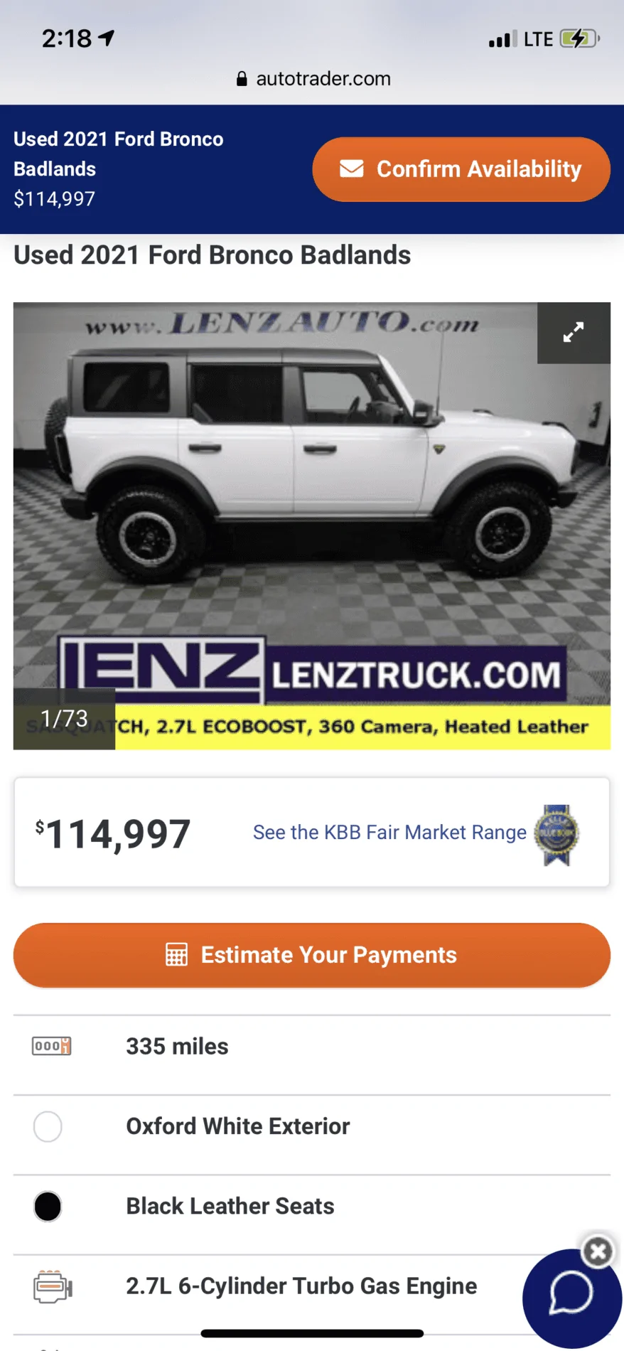 Ford Bronco Yes! Found someone a bronco with just minimum ADM! D772C00D-8933-48C6-81E9-20D64EB10960