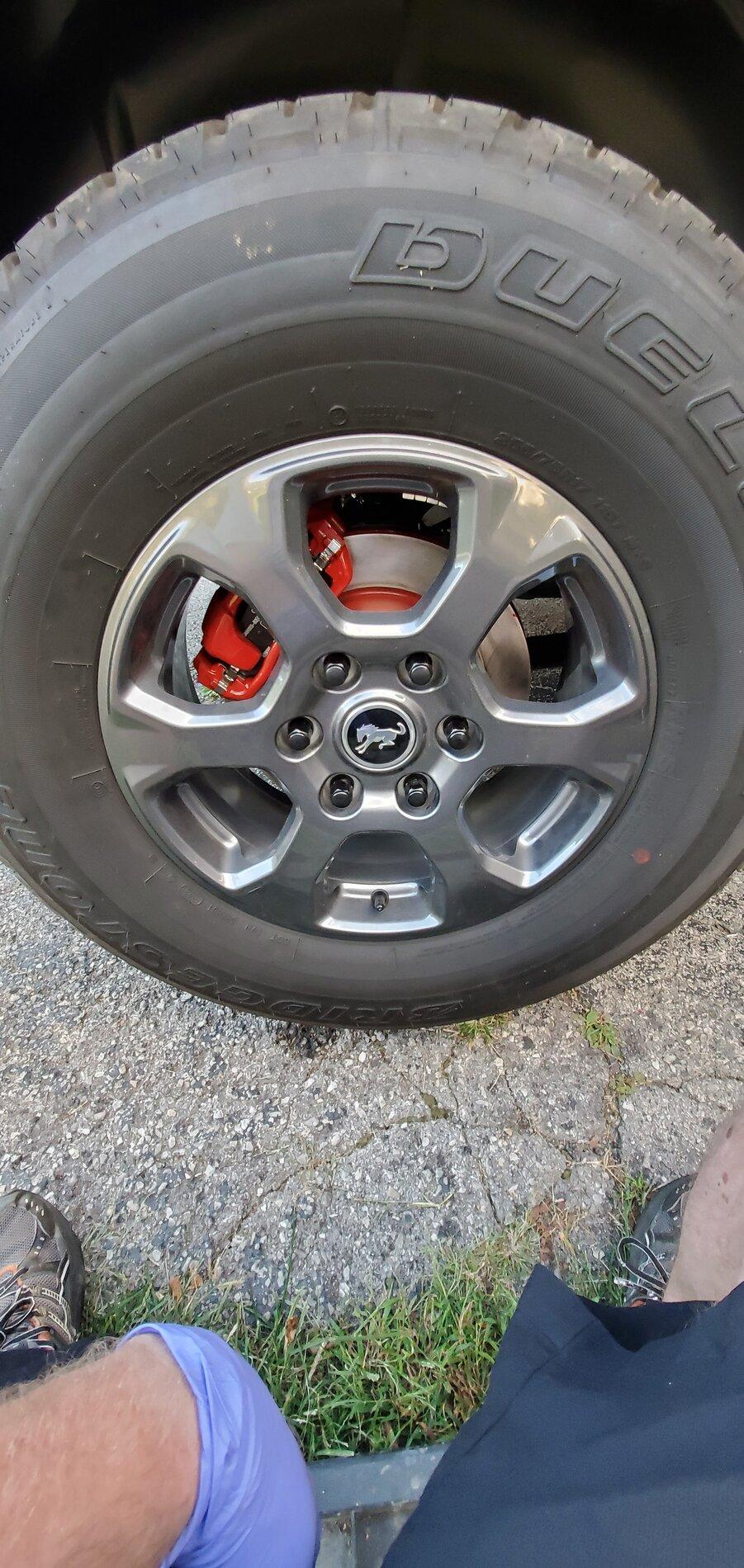 Ford Bronco Brake paint job 20210910_184746