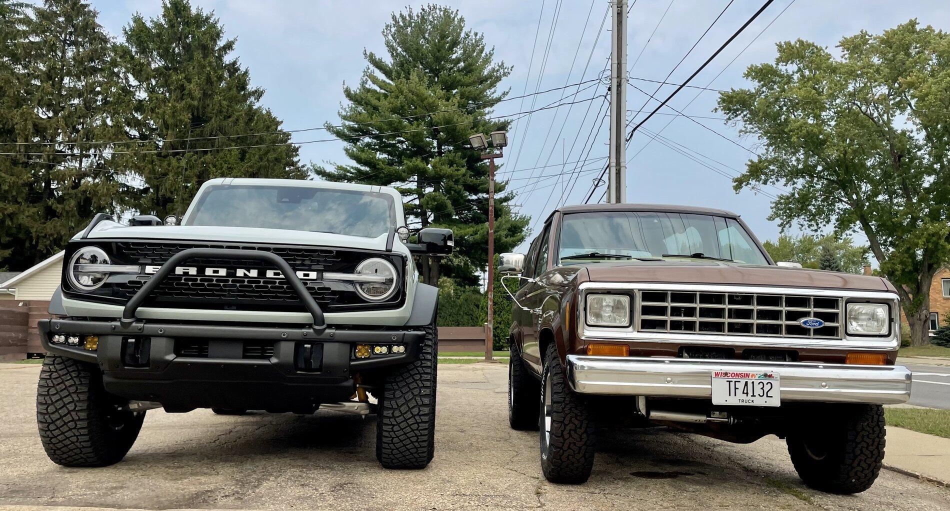 Ford Bronco First Edition next to Bronco2 size comparison ECC476D2-912D-435E-A23C-1FC901CC61A6