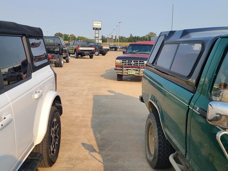 Ford Bronco First Edition next to Bronco2 size comparison 51461773573_55a1f0bf4e_c