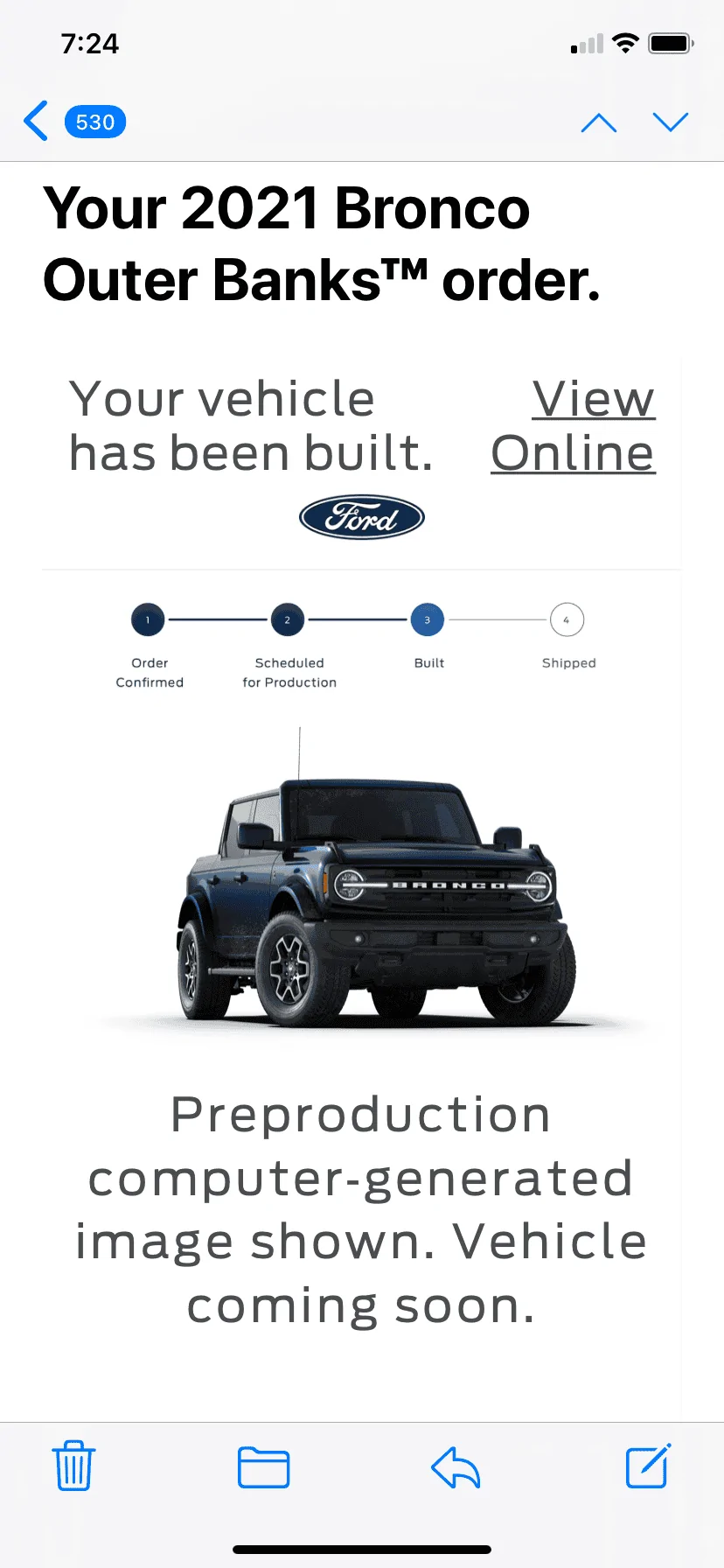 Ford Bronco Who's a 7/19 build? 740C1FE5-4400-4C80-9FFB-1D98E70D532D