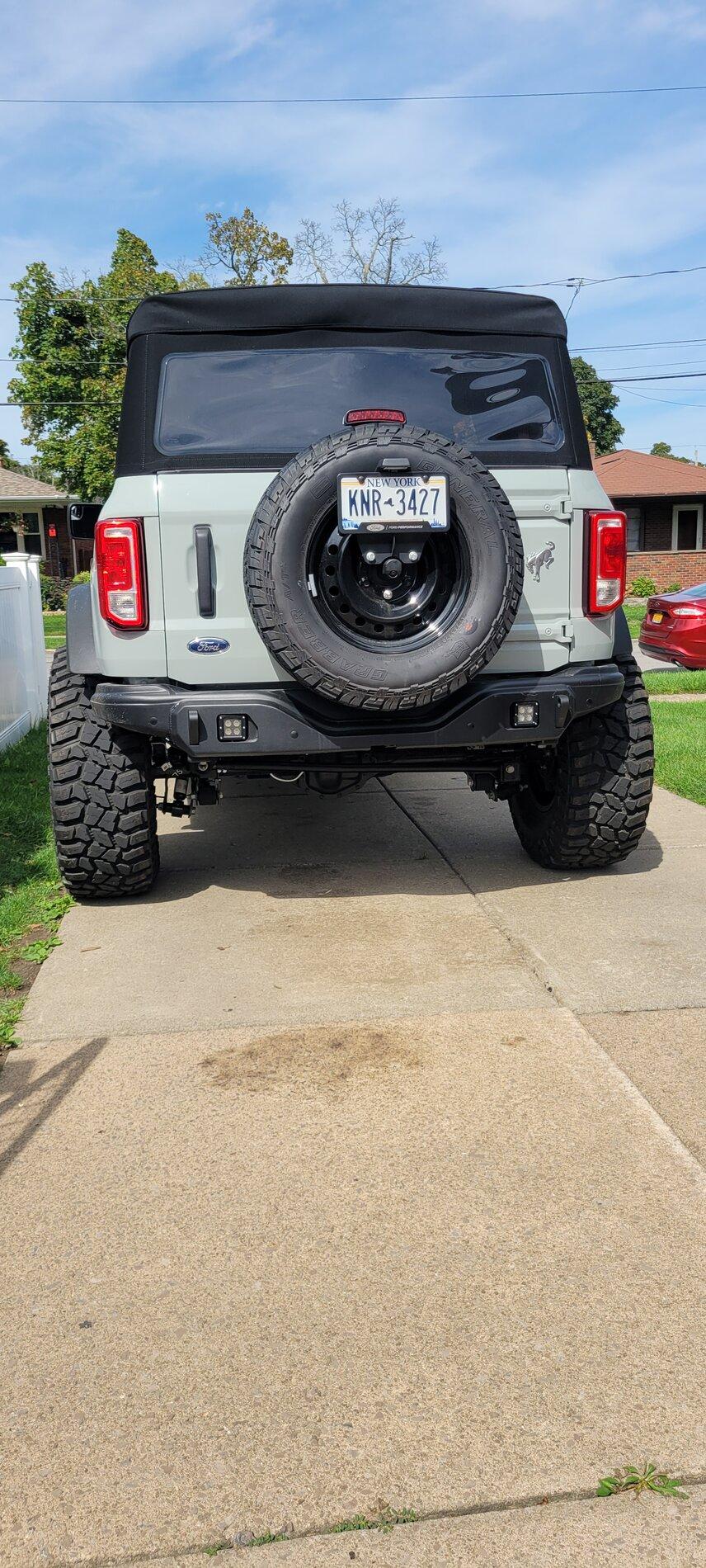 Ford Bronco My Black Diamond Bronco with 37's, 2" spacers, 4WP upper control arms & rear track bar, Method 701 20210915_142438