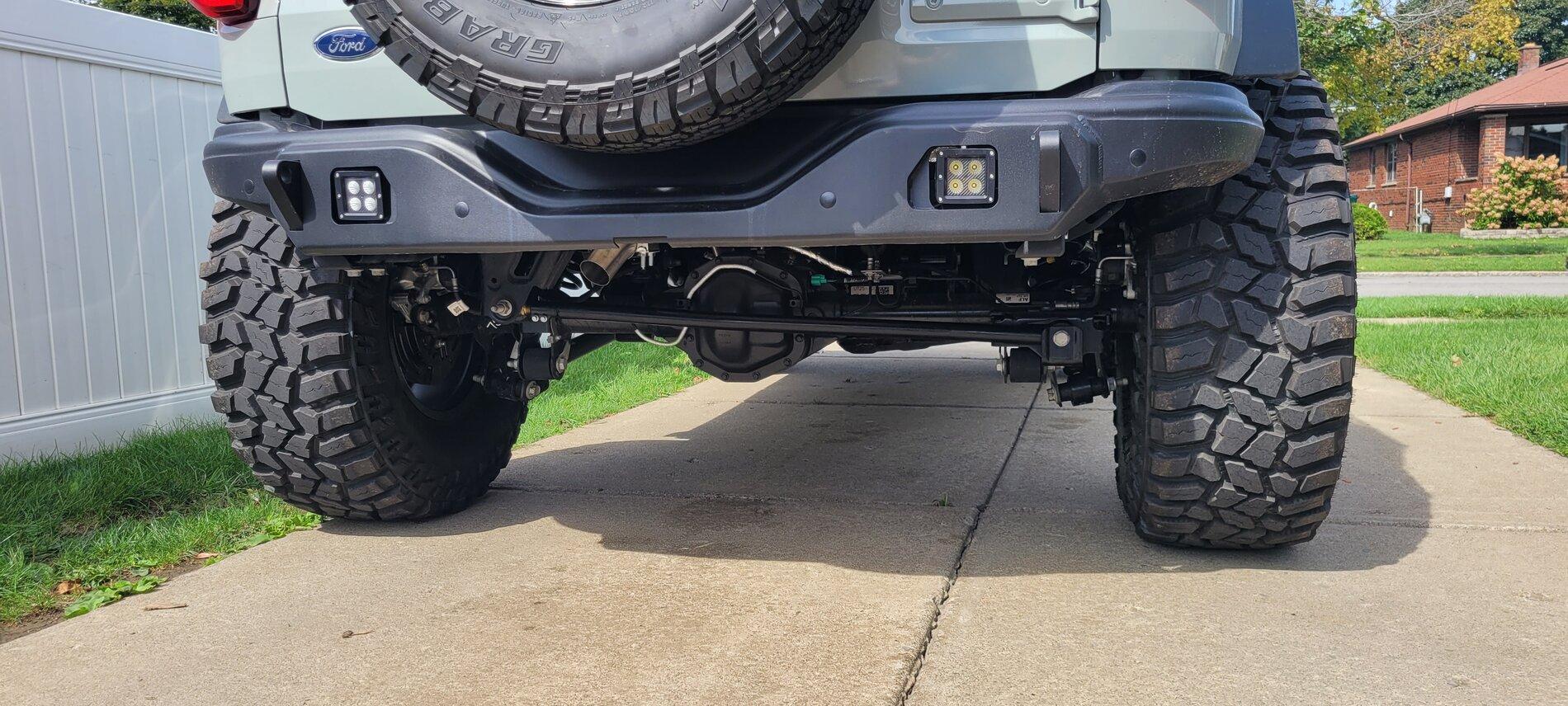 Ford Bronco My Black Diamond Bronco with 37's, 2" spacers, 4WP upper control arms & rear track bar, Method 701 20210915_142449