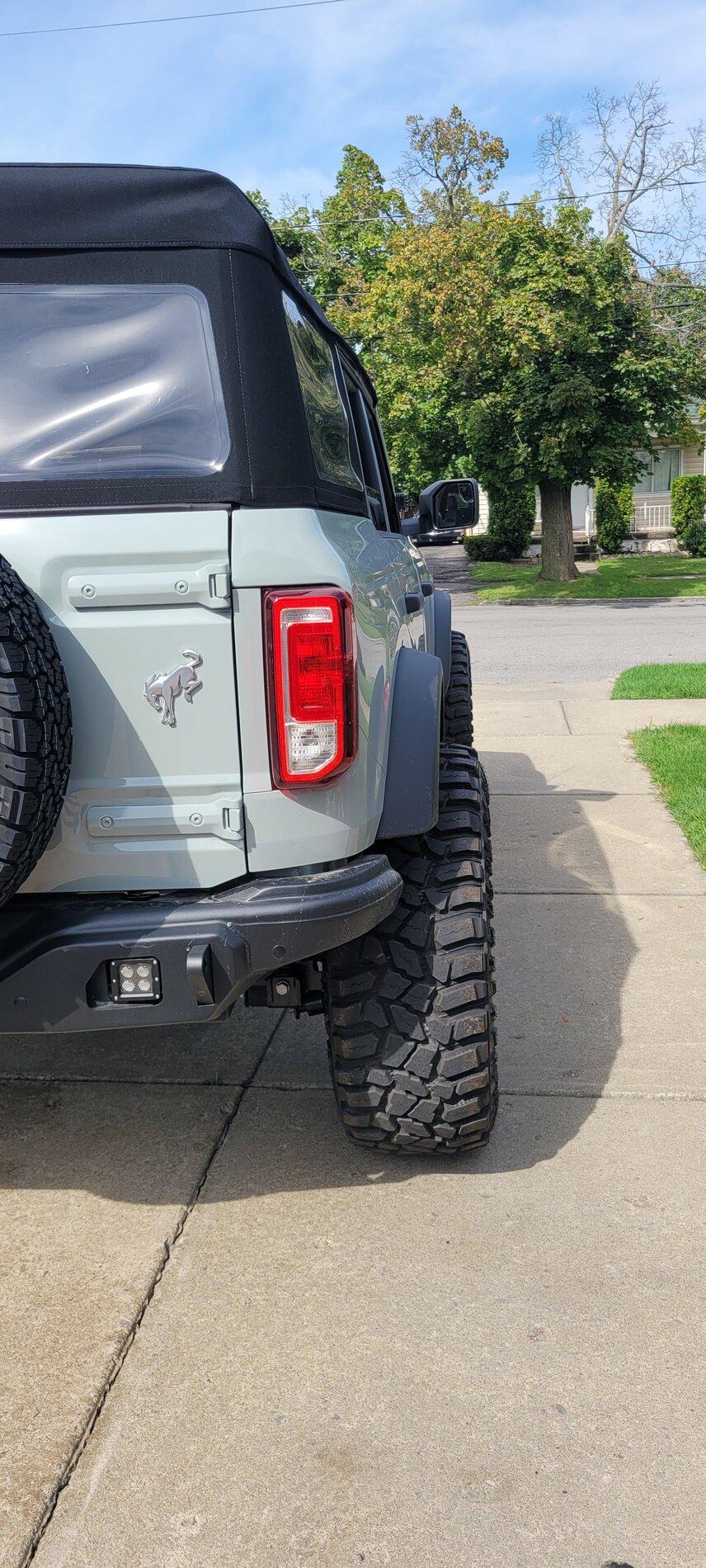Ford Bronco My Black Diamond Bronco with 37's, 2" spacers, 4WP upper control arms & rear track bar, Method 701 20210915_142455