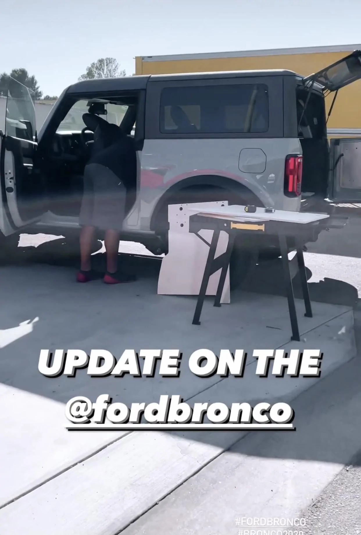 Ford Bronco Goose Gear developing 2021+ Bronco rear seat delete system and foldout table 759B5565-1AC9-4353-9094-105D7D065EE7