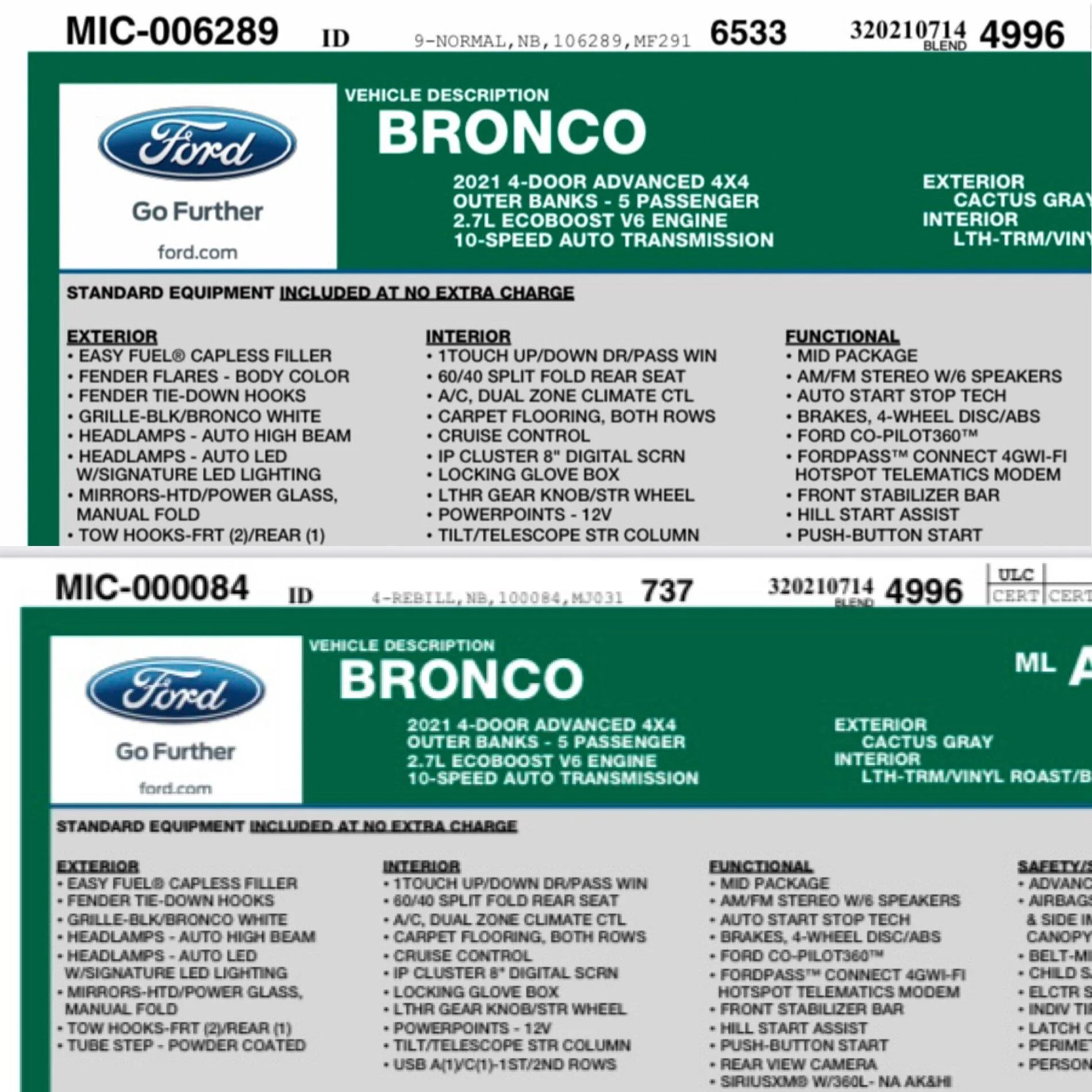 Ford Bronco *** DIRT MOUNTAIN Broncos - Built, Shipped, Delivered Tracker*** 91390F78-EDEB-40AF-A307-A44B46D376E5