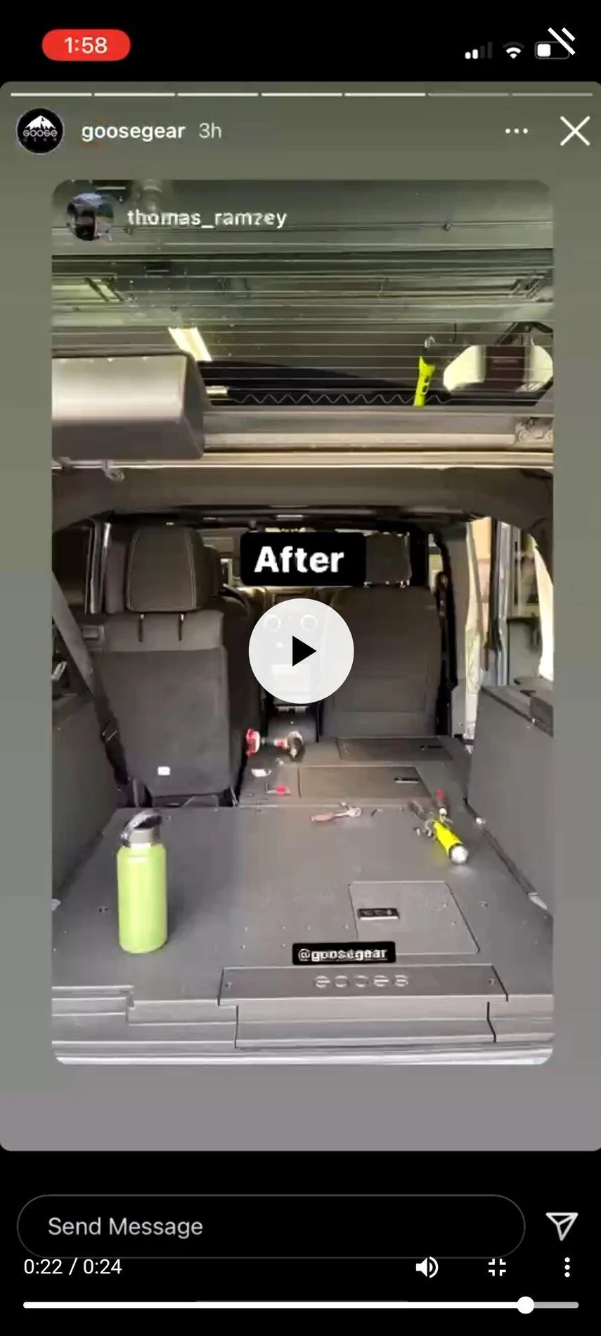 Ford Bronco Goose Gear developing 2021+ Bronco rear seat delete system and foldout table Screenshot_20210917-084452_Chrom