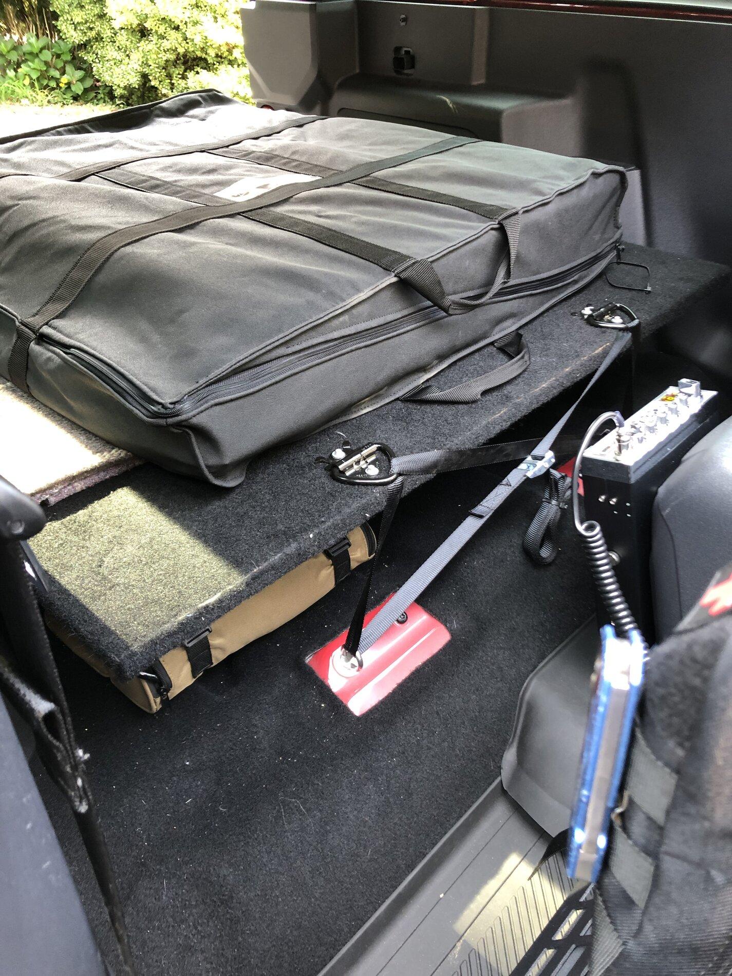 Ford Bronco Ford cargo security drawer installed in a 2-door Bronco with rear seat delete 85F23B29-3C65-41AA-8573-54D3921CE623