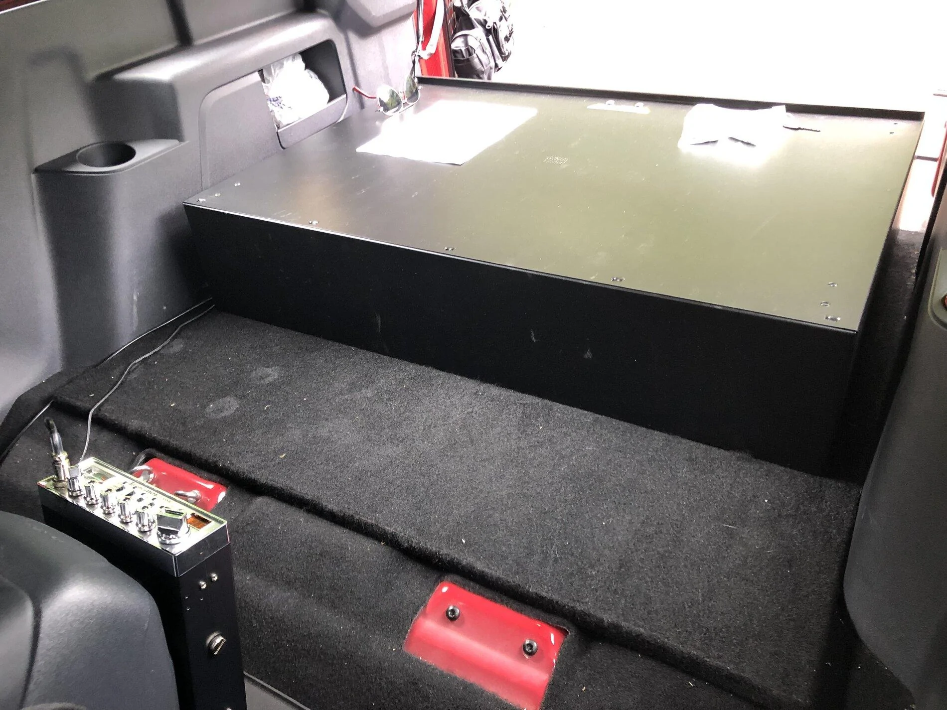 Ford Bronco Ford cargo security drawer installed in a 2-door Bronco with rear seat delete A9886E82-F22B-4F74-AAEB-F3FFFA6EE855