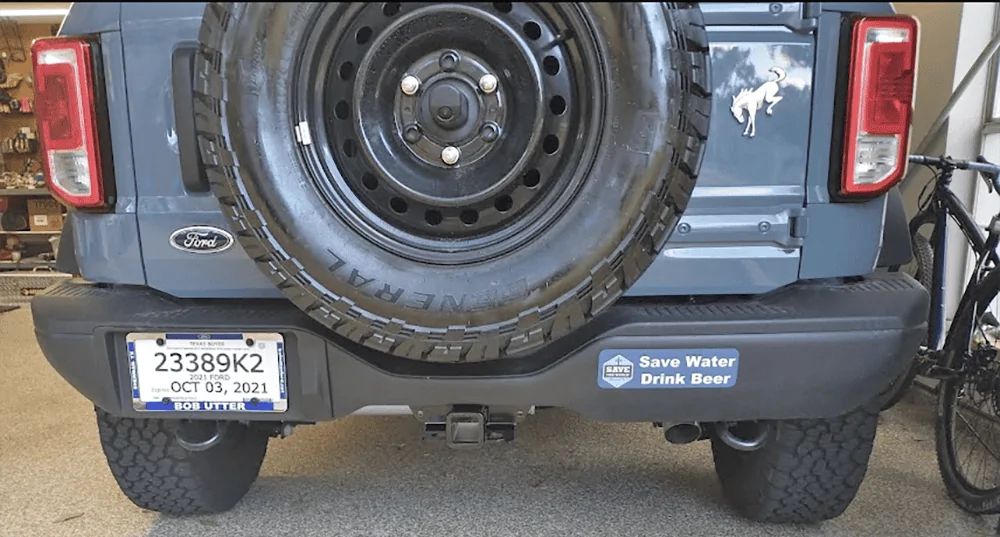 Ford Bronco Curt Hitch (Class III) Installed on 2021 Bronco Black Diamond 4-Door Curt Hitch installed 2021 Ford Bronco