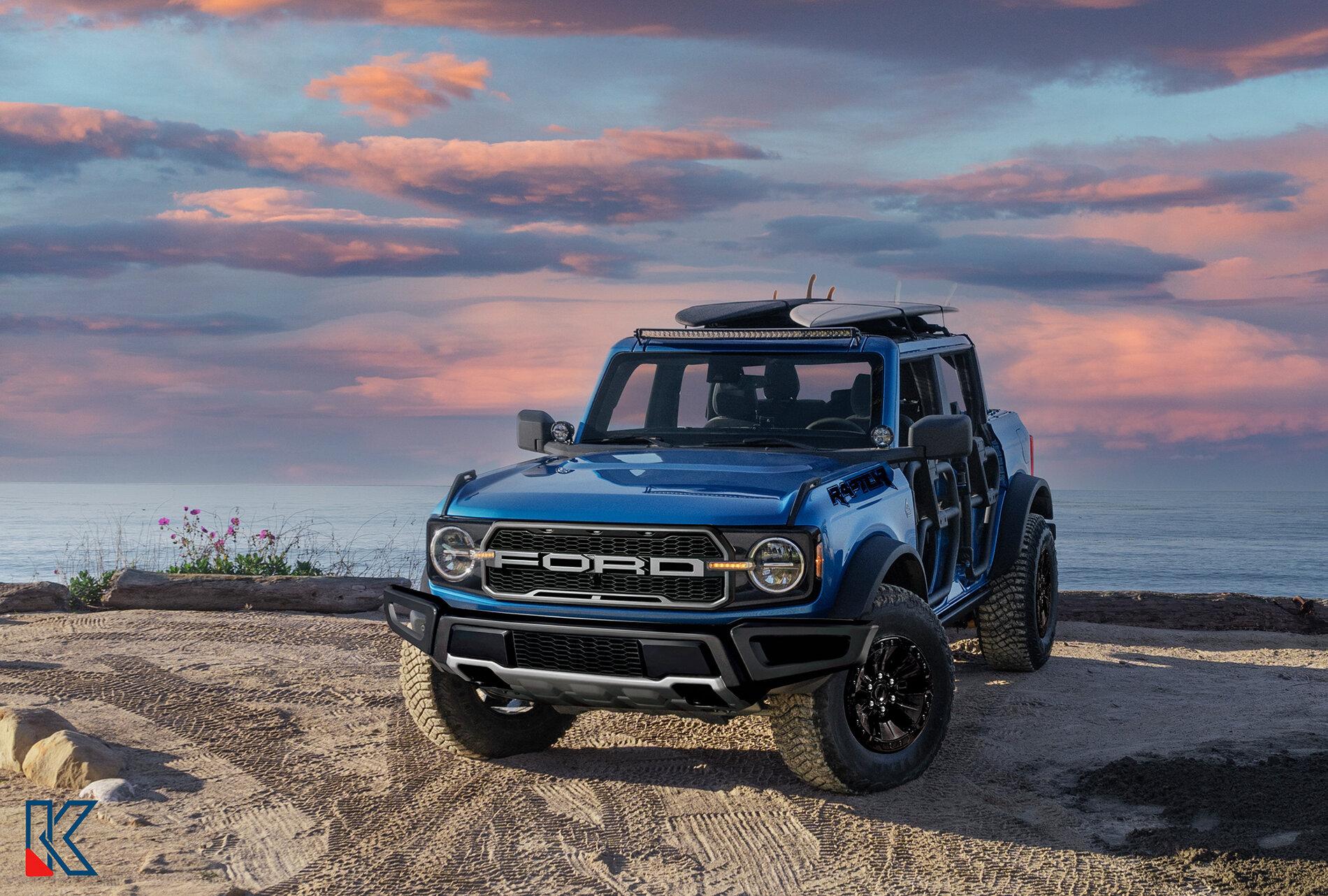 Ford Bronco Bronco Raptor Imaged with FORD Grille Chevron 2