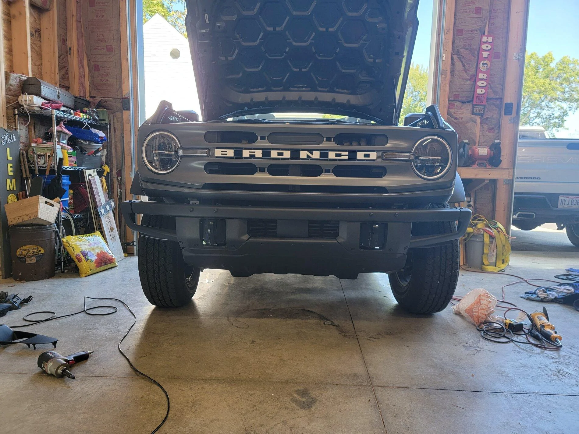 Ford Bronco Changed out standard bumper for Heavy-Duty Modular Bumper. 20210919_123820