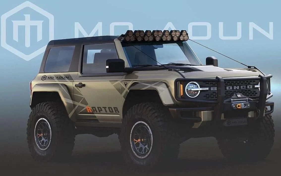 Ford Bronco Bronco Raptor Imaged with FORD Grille BroncoRaptor