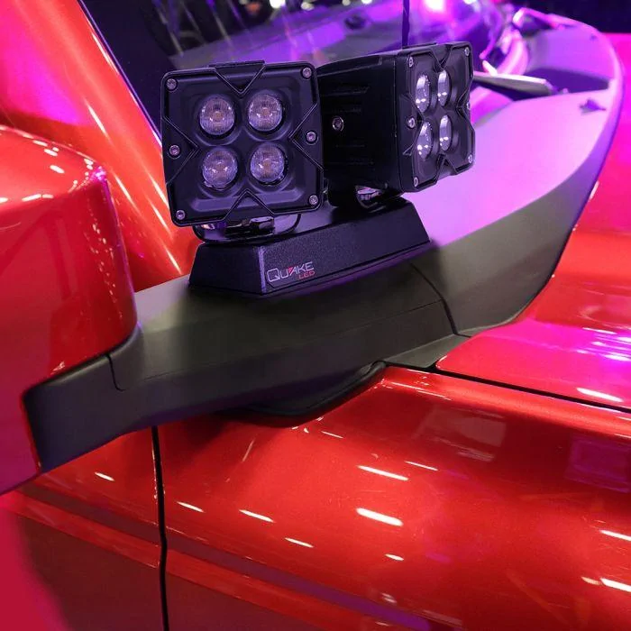 Ford Bronco Quake LED Releases Its first of Many 2021+ Ford Bronco Products --  42" Light Bar Windshield Mount with Optional Side Perch Kit 1189_mirror_close_