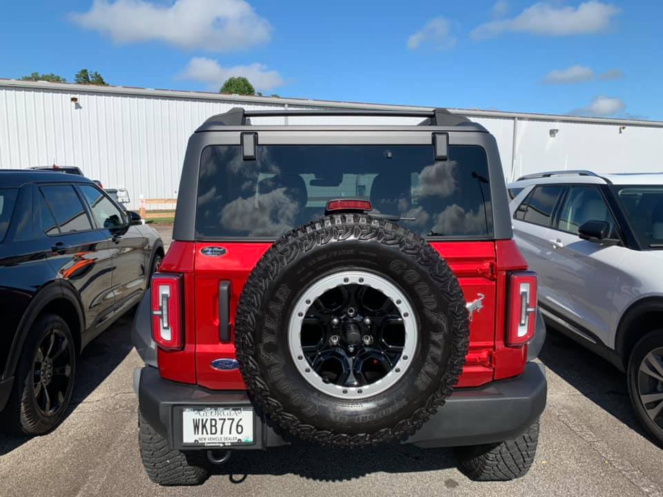Ford Bronco Pics: Ford Accessory Hood Scoop and Fender Flares by Air Design installed on 2021 Bronco 2-Door Big Bend 2021 Ford Bronco Hood Scoop - Ford Accessory2