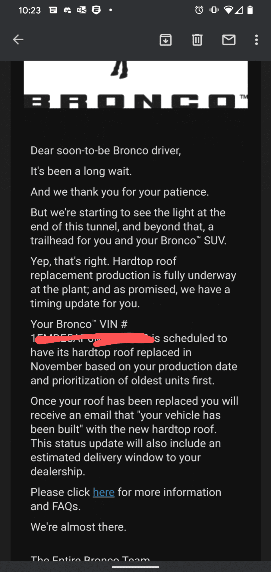 Ford Bronco 🛠 8/9 build week thread Screenshot_20210924-102316