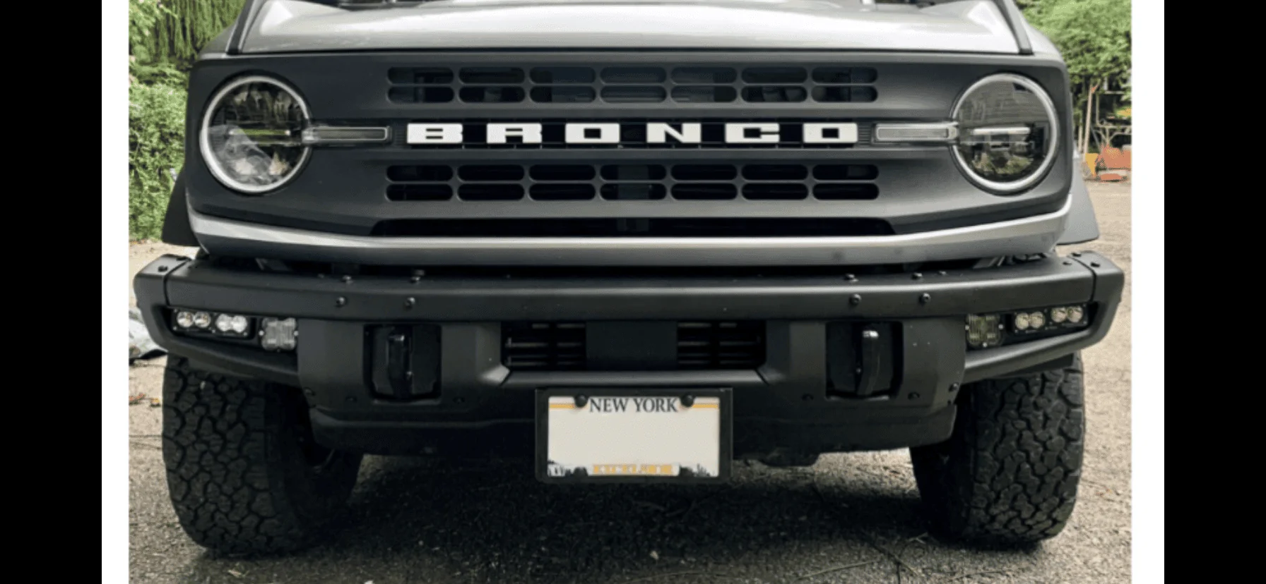 Ford Bronco Updated - Need some help with a front license plate bracket solution 53D4419E-AD7B-4E11-99AB-75AB68A47A09