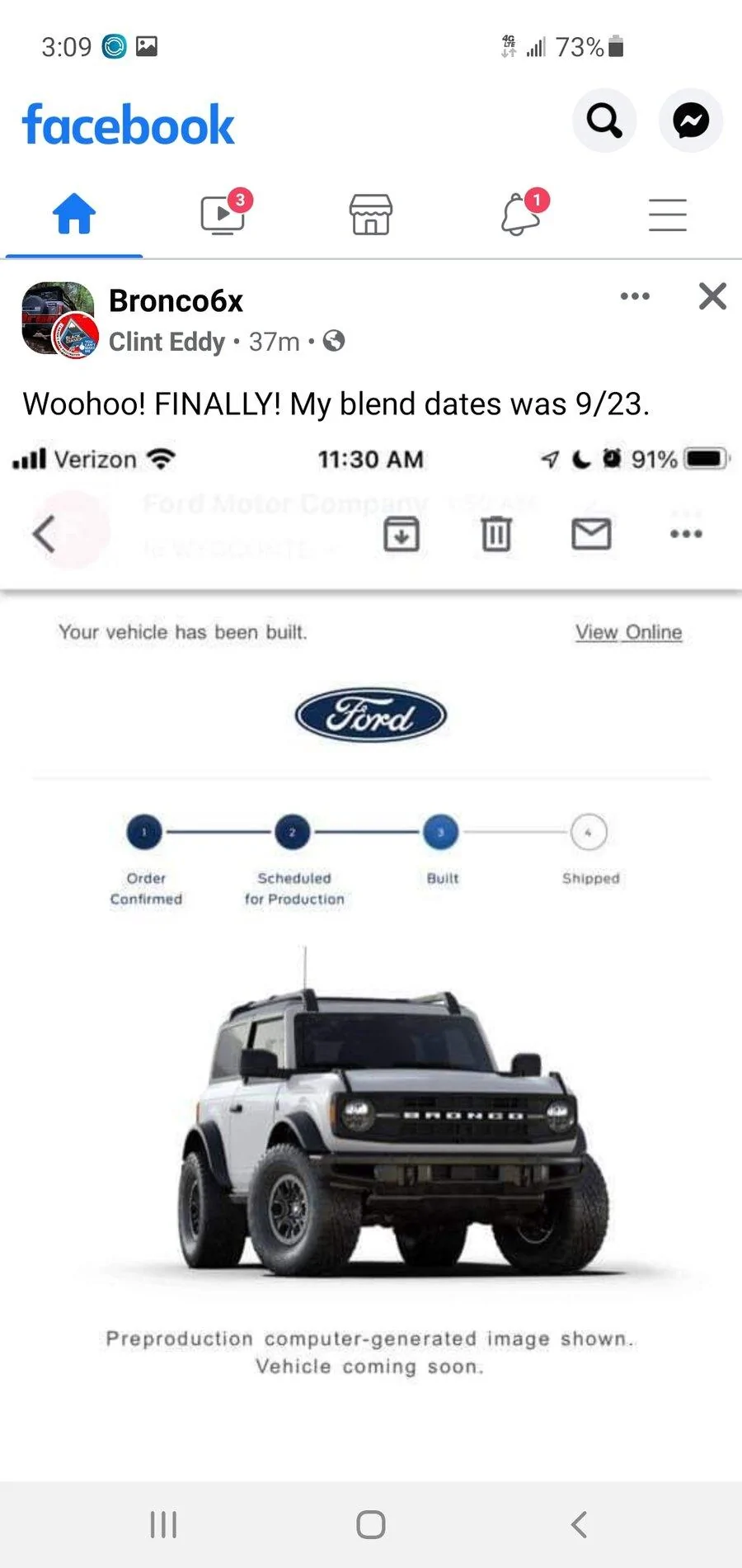 Ford Bronco Ford begins sending Hardtop Replacement emails to Bronco customers today Screenshot_20210925-150949_Facebook