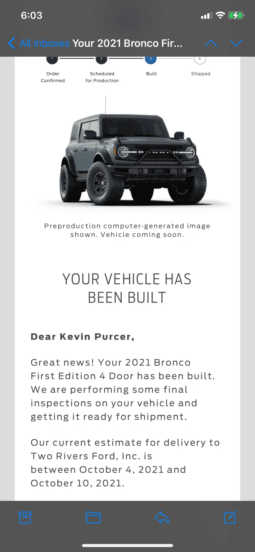 Ford Bronco *** DIRT MOUNTAIN Broncos - Built, Shipped, Delivered Tracker*** 515D407A-85B6-48F5-86FB-7BDE0667BEC5