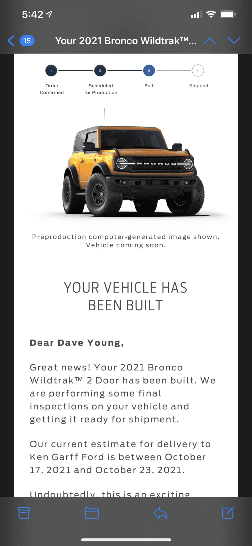 Ford Bronco *** DIRT MOUNTAIN Broncos - Built, Shipped, Delivered Tracker*** 2E155E06-ACEF-4B32-BCEB-D7FD8B4F5F5A