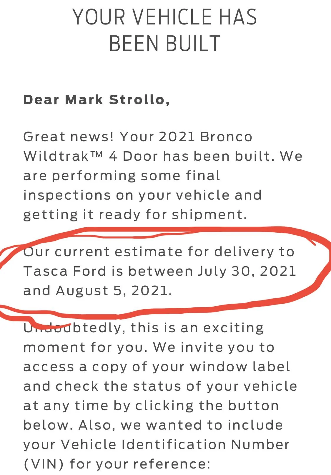Ford Bronco 6/30 blend dates 5489E801-FC04-4E6C-9F8D-A89027A84185