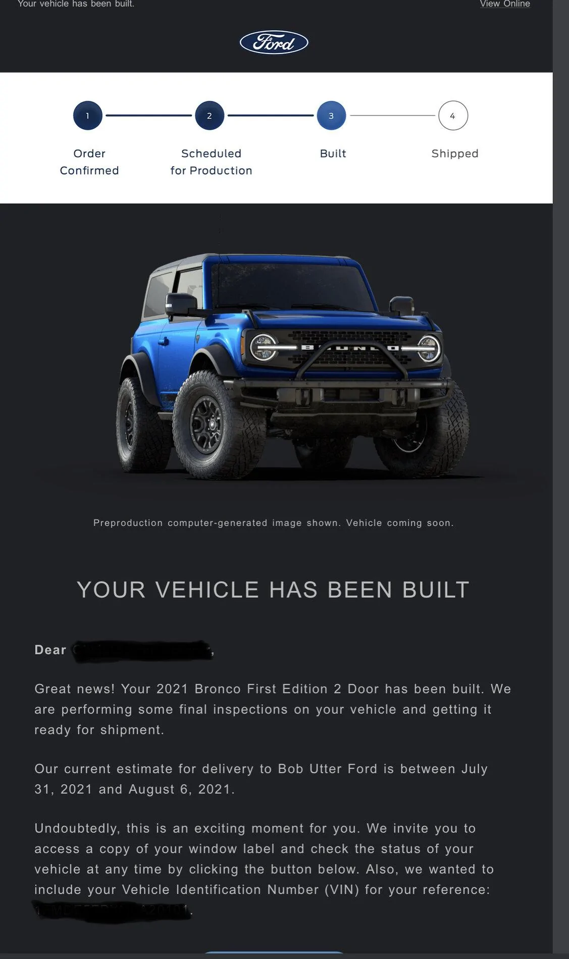 Ford Bronco *** DIRT MOUNTAIN Broncos - Built, Shipped, Delivered Tracker*** 9F251B38-7516-4B0C-9CA6-AC5CD9760409