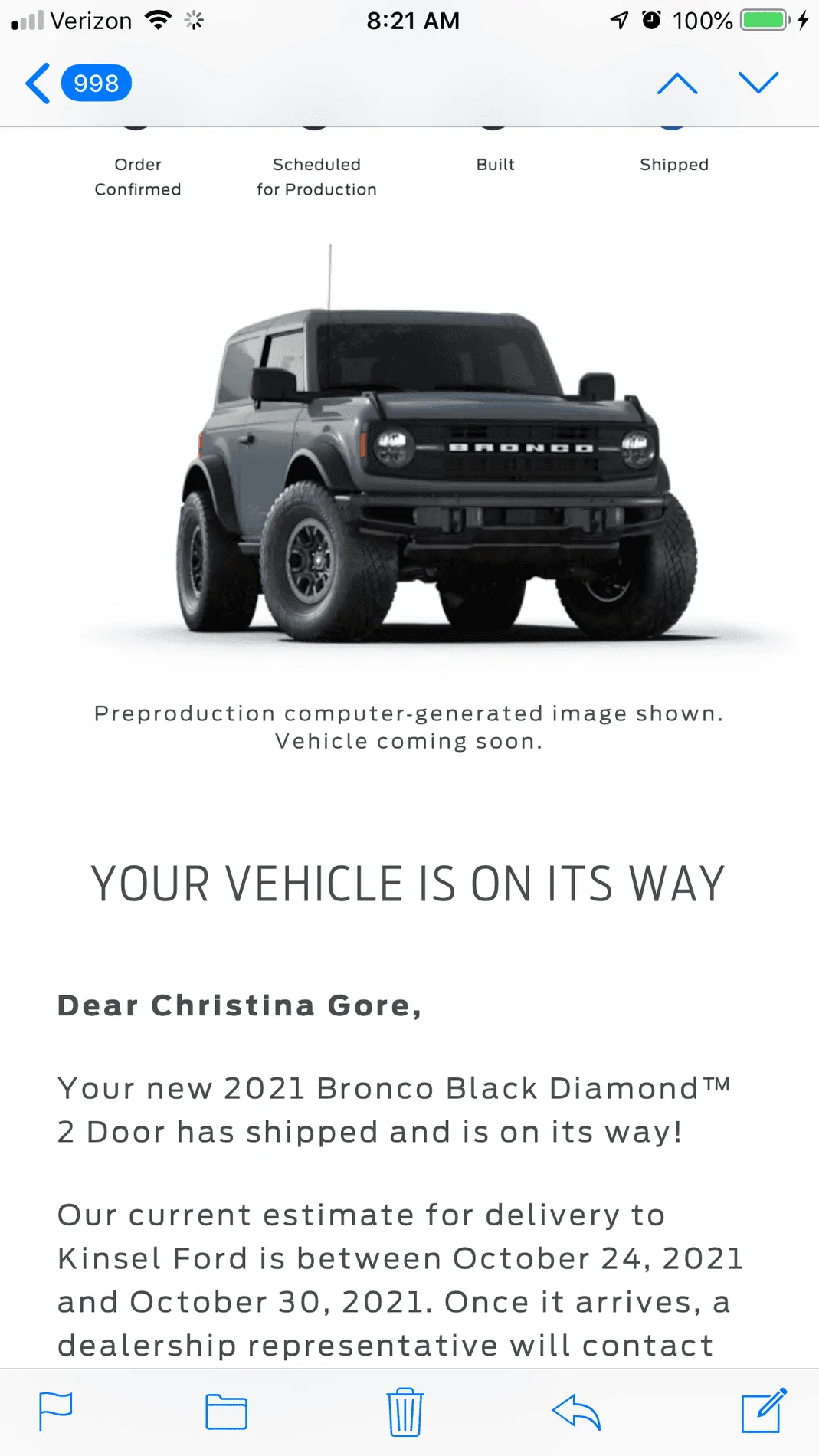 Ford Bronco *** DIRT MOUNTAIN Broncos - Built, Shipped, Delivered Tracker*** 3152D0A6-1E5C-4DF9-AEAE-956708404779