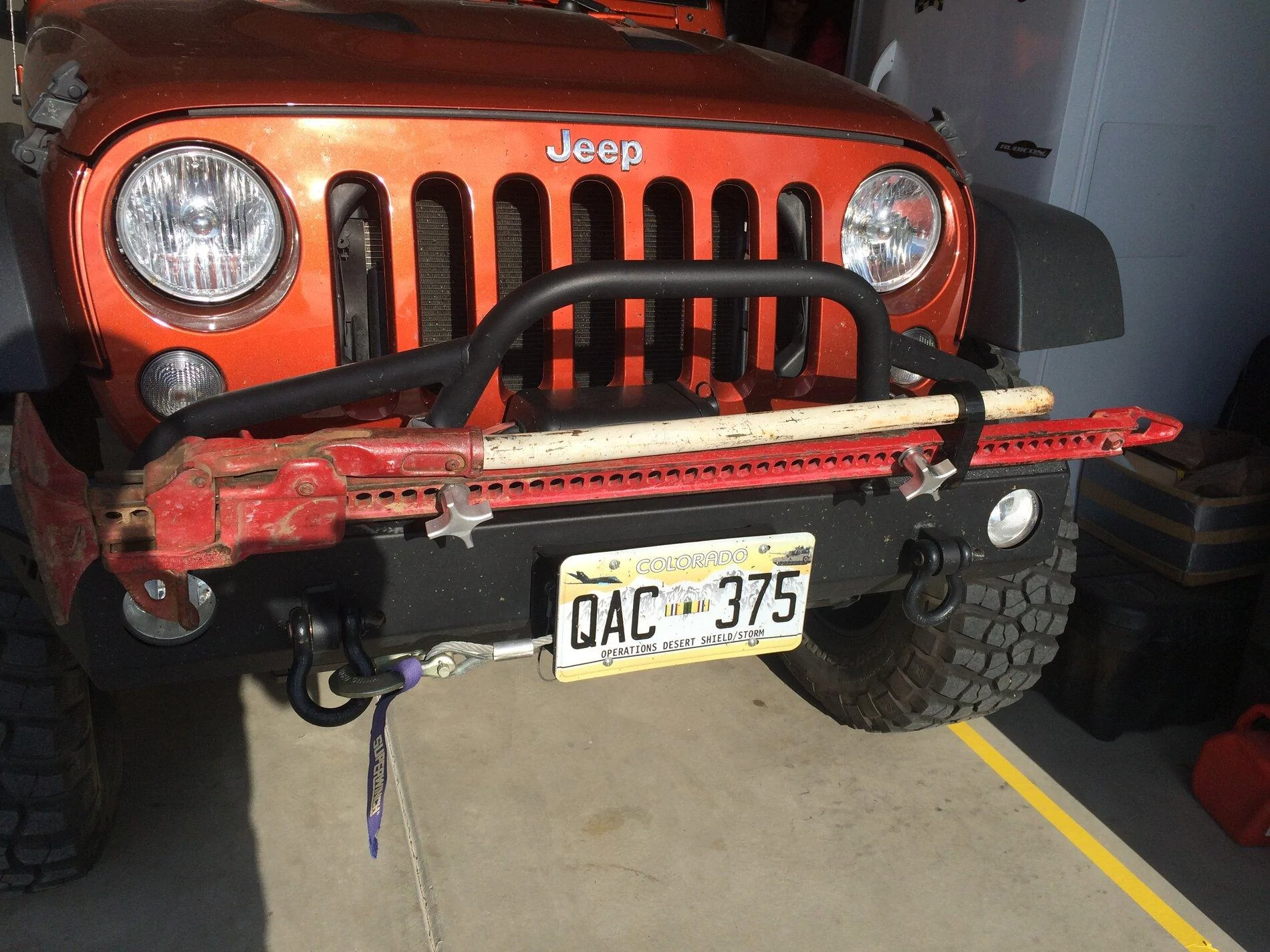 Ford Bronco How do you plan to mount your Hi Lift jack? all Iphon pics 12-9-14 534