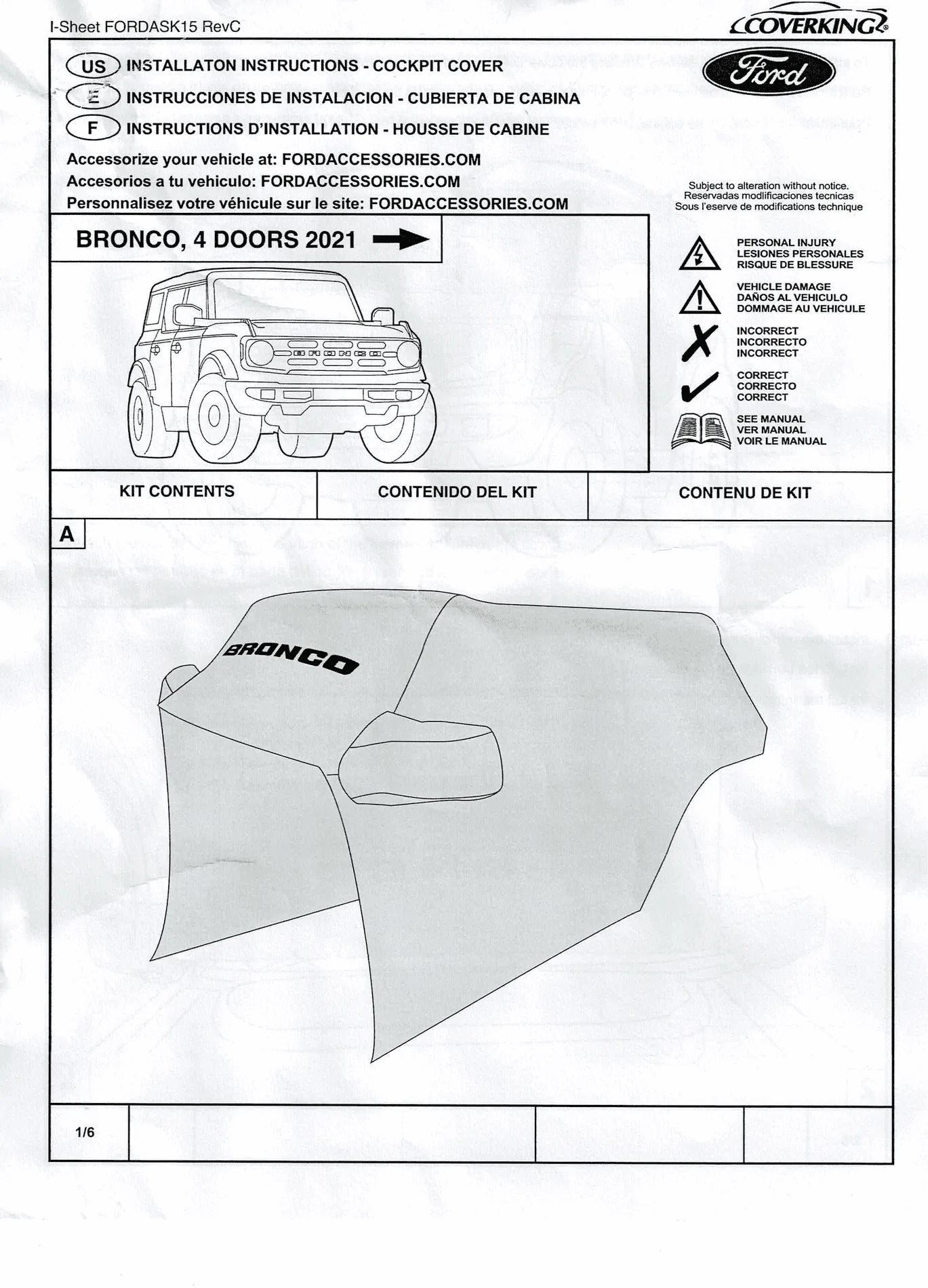 Ford Bronco CoverKings Cockpit Cover Scan_20210928