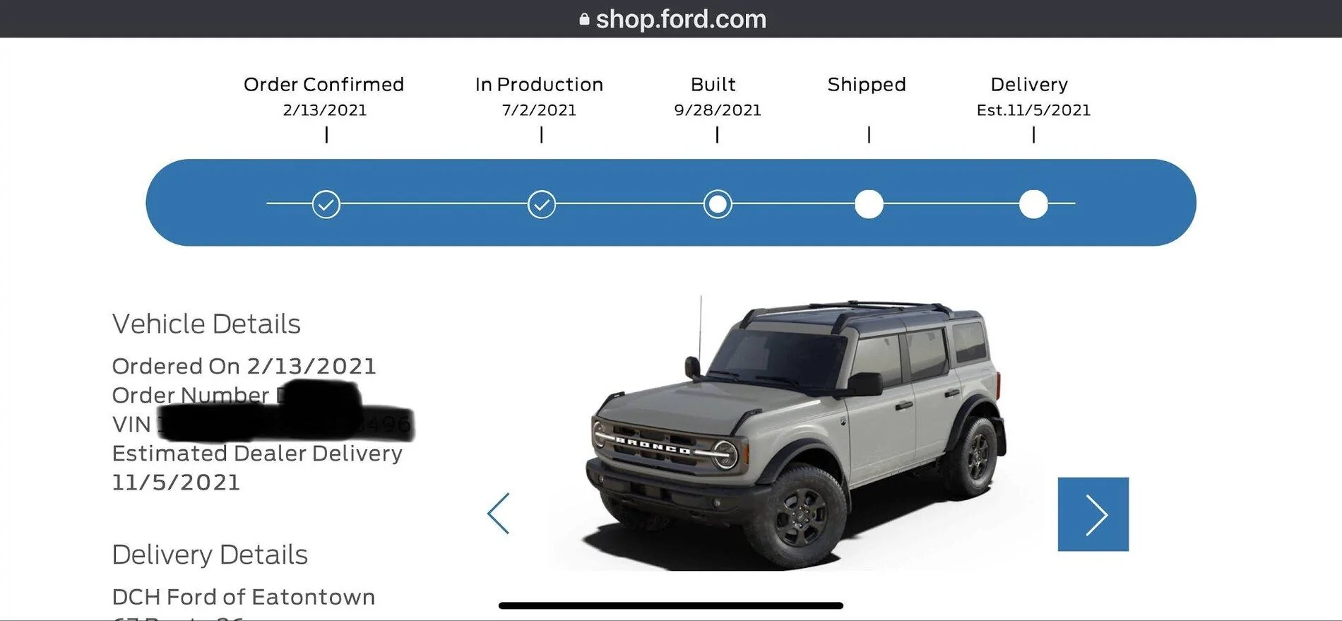 Ford Bronco 6/30 blend dates IMG_0234