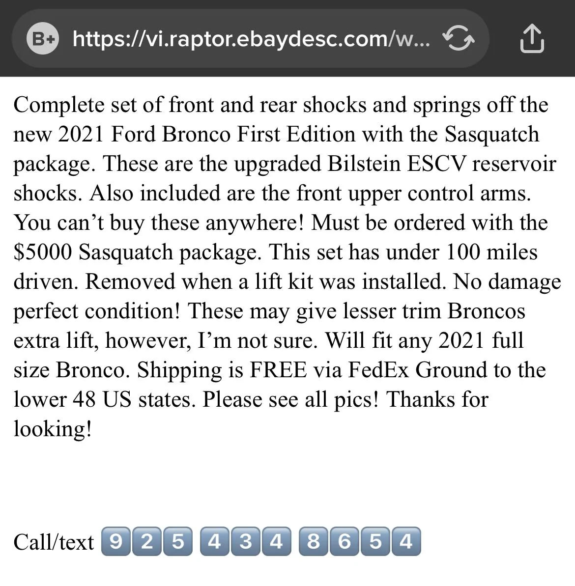 Ford Bronco eBay Sas Suspension? 26E52421-3471-49DB-9730-41E474BB17FA