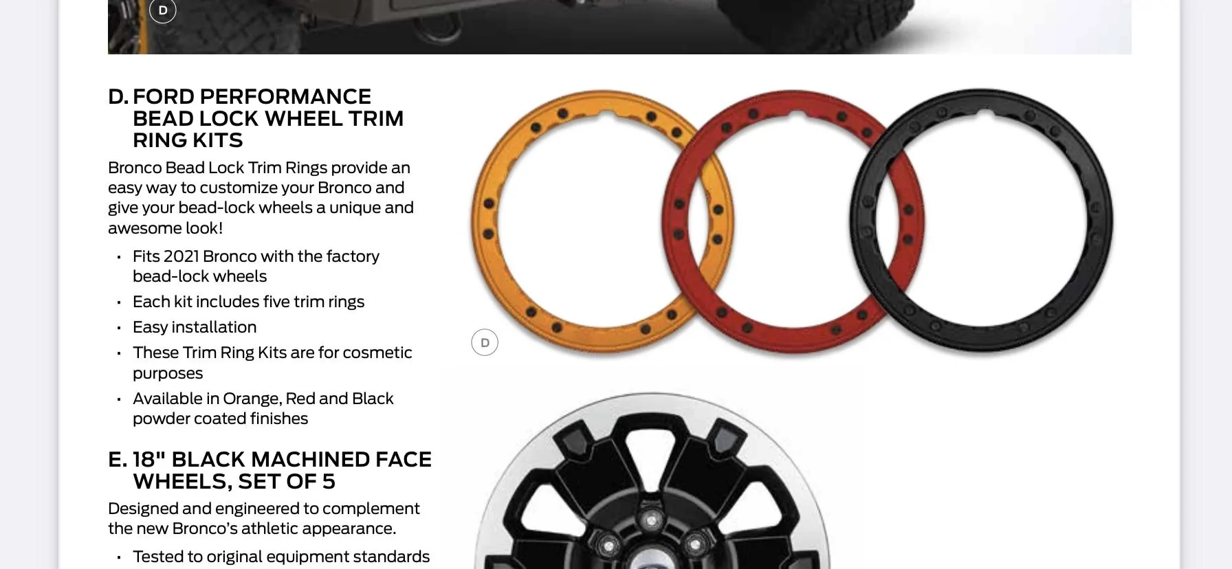 Ford Bronco When will these beauty ring kits be available? EEEAE5A8-C02A-49C9-BDB1-52E98E783E4A