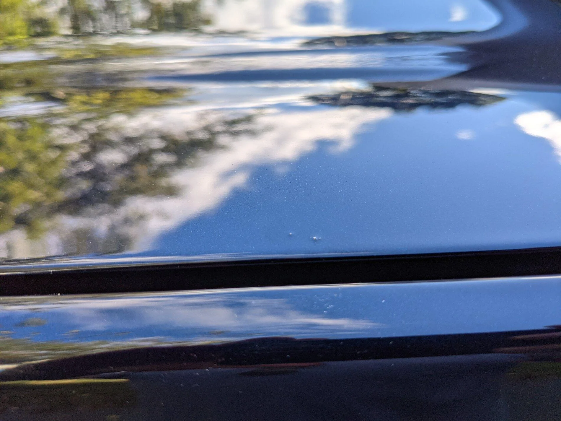 Ford Bronco Paint defects - Antimatter blue outer banks. PXL_20210929_210322355.MP