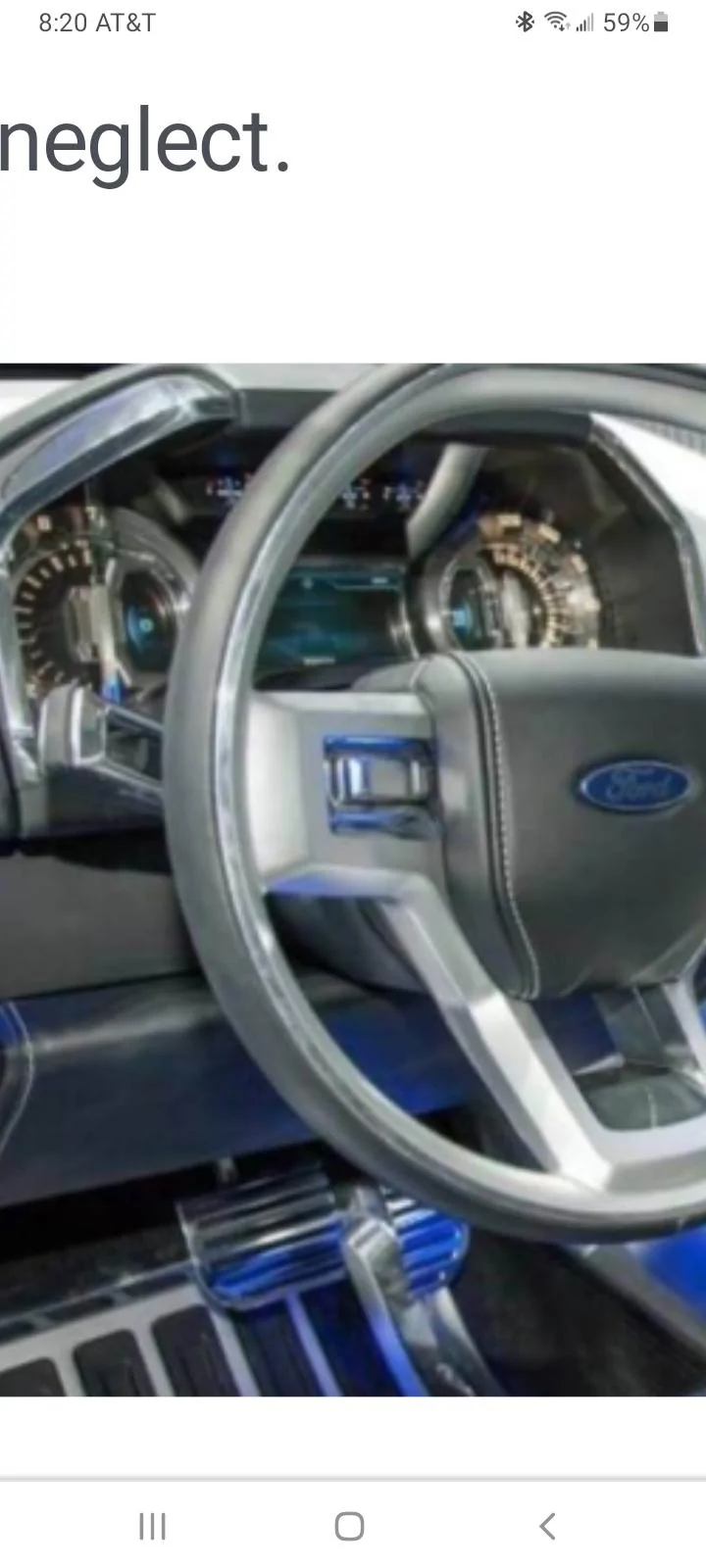 Ford Bronco Bronco dash board instrumentation Screenshot_20210930-202053_Chrom