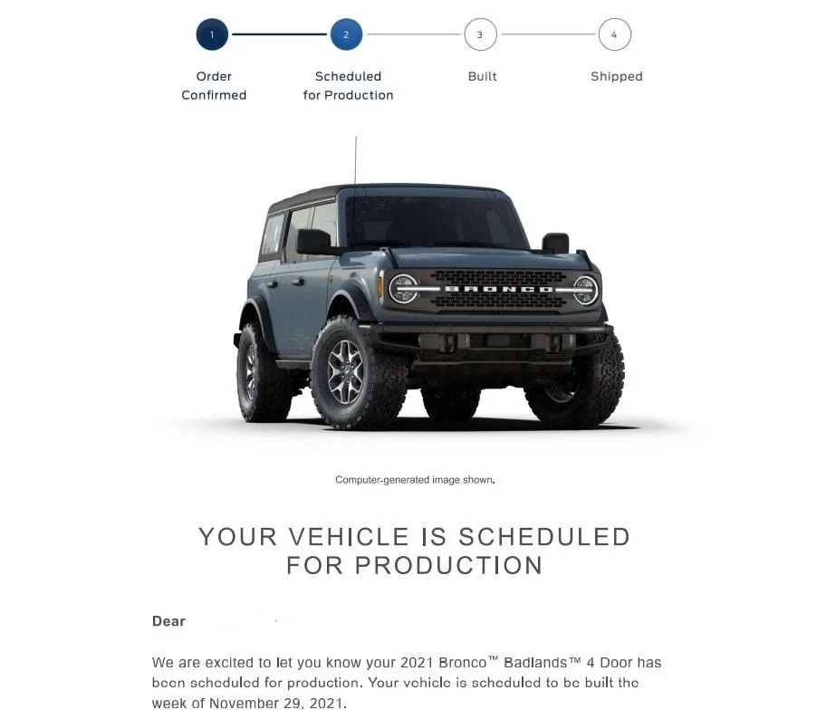Ford Bronco Dealership Mistake Badlands