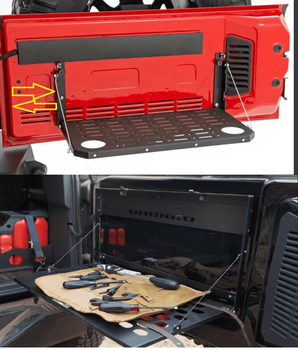 Ford Bronco 2021 Bronco Rough Country Fold-Out Tailgate Table 10630 1633127455331
