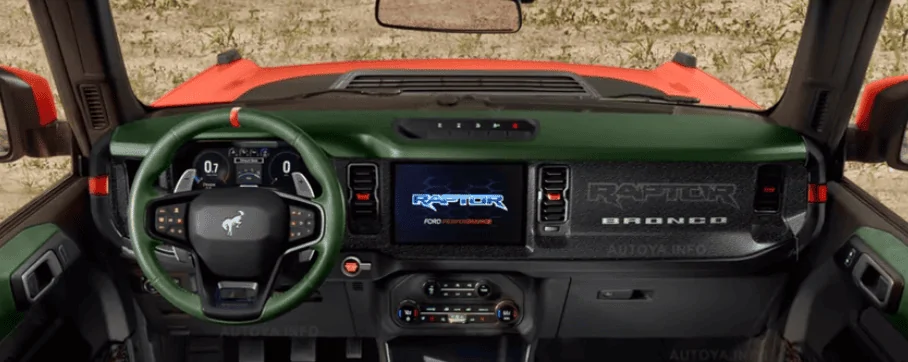 Ford Bronco BRONCO RAPTOR - INTERIOR Renderings (best guess) 1633138673545