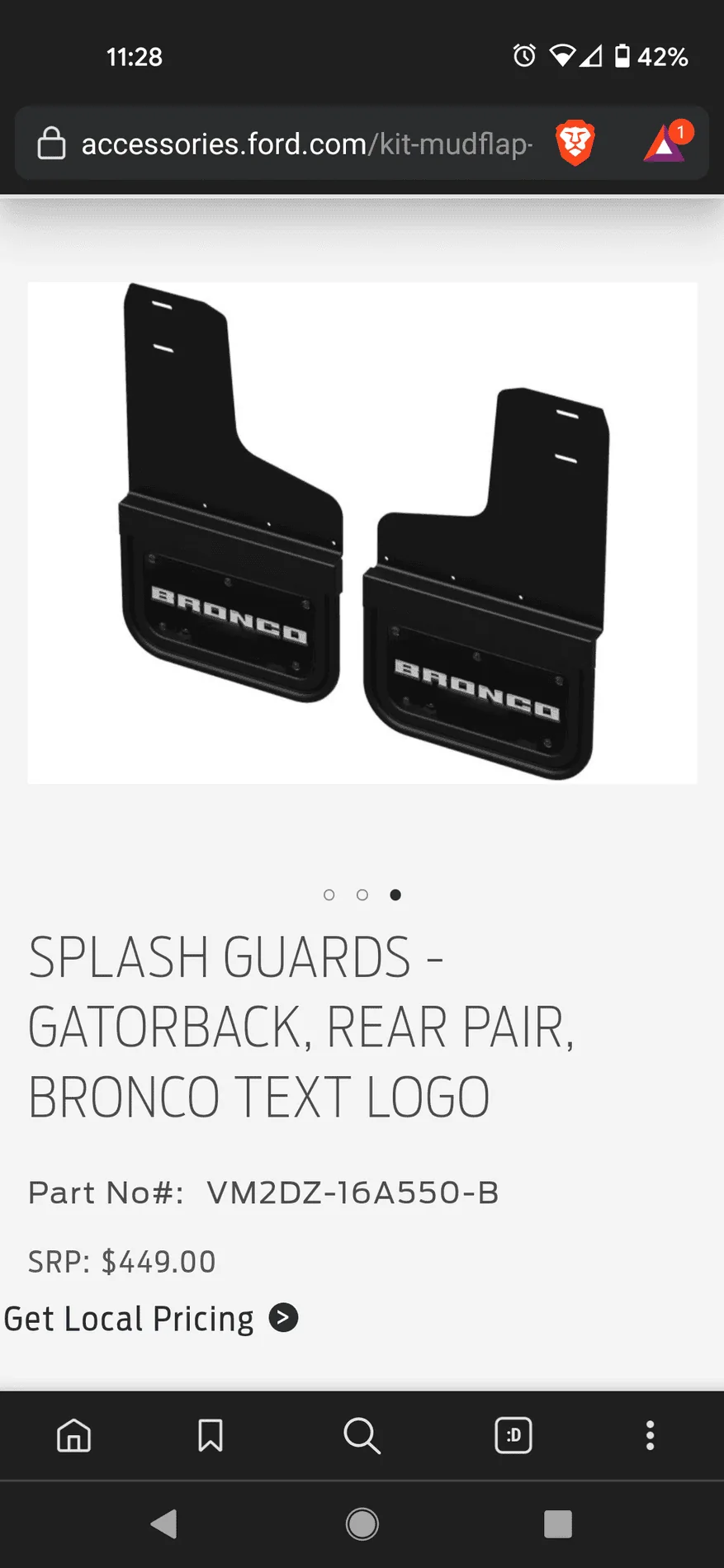 Ford Bronco $450 mud flaps? Screenshot_20211002-112845