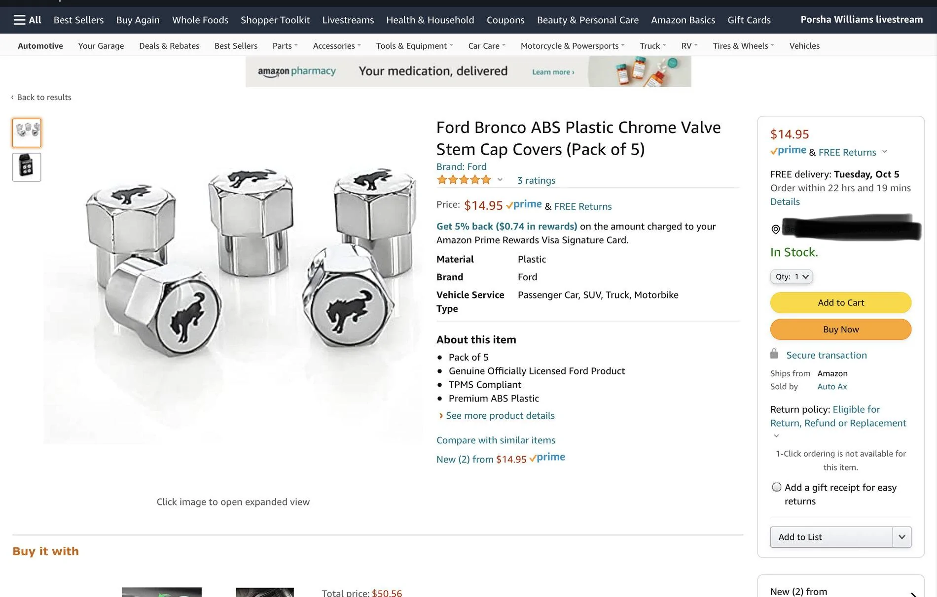 Ford Bronco Bronco Valve Stem Caps on Amazon A567774E-1C21-4346-8ED9-069FF4D0AE9D