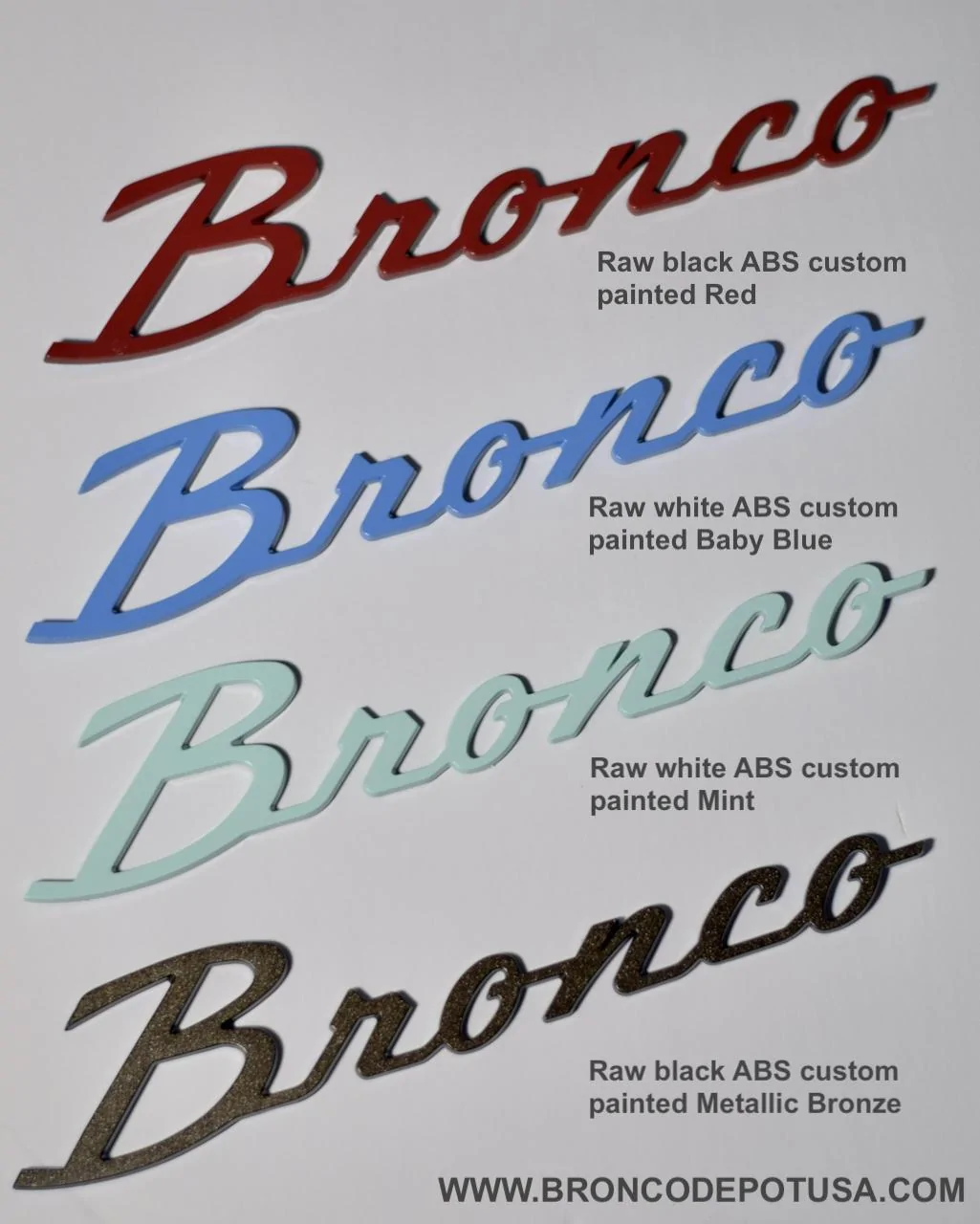 Ford Bronco Adhesive backed Heritage Bronco Fender Badges by BroncoDepotUSA [NO LONGER AVAILABLE] DSC_8717