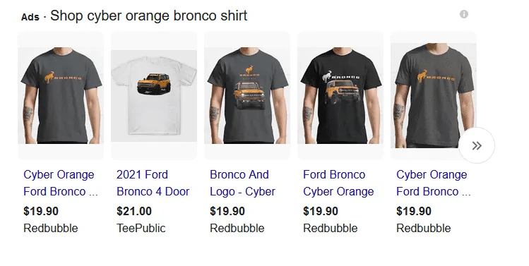 Ford Bronco Shirts?  *that are simple* 1633444547603