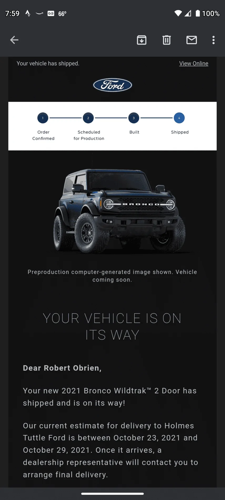 Ford Bronco 6/30 blend dates Screenshot_20211005-075947-510