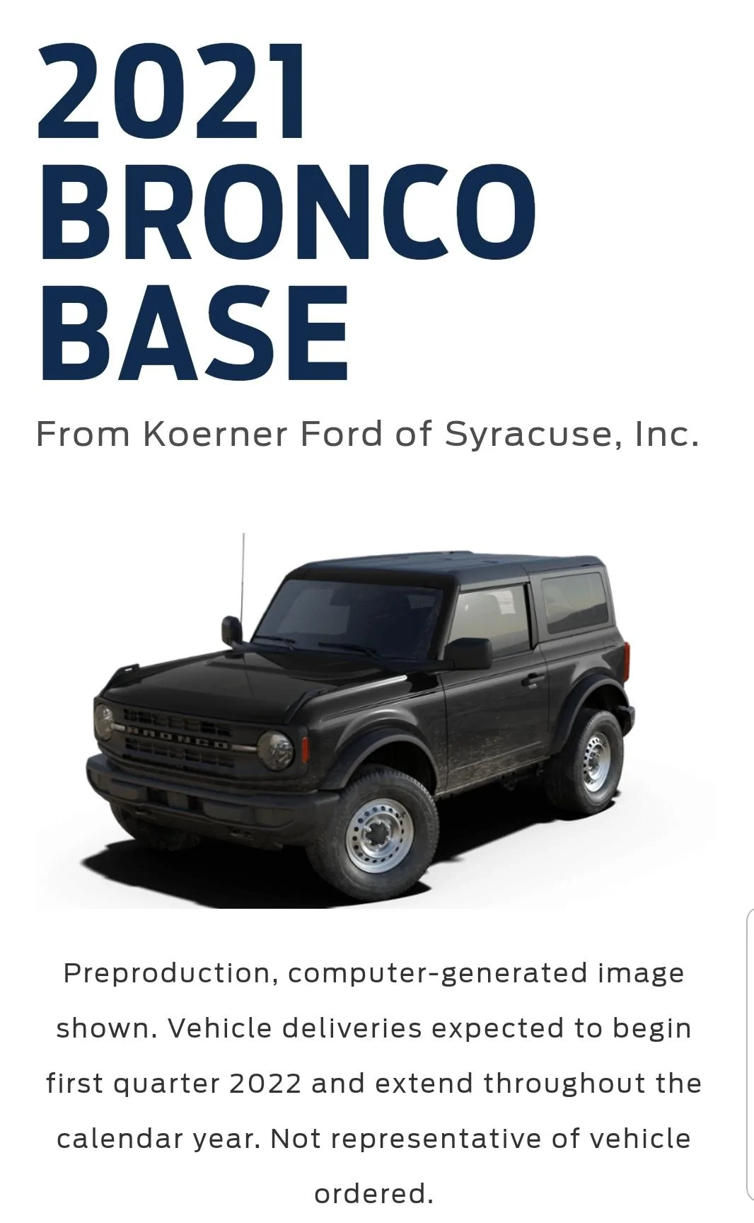 Ford Bronco Time to reorder 2021 Bronco SmartSelect_20211005-113724_Chrom