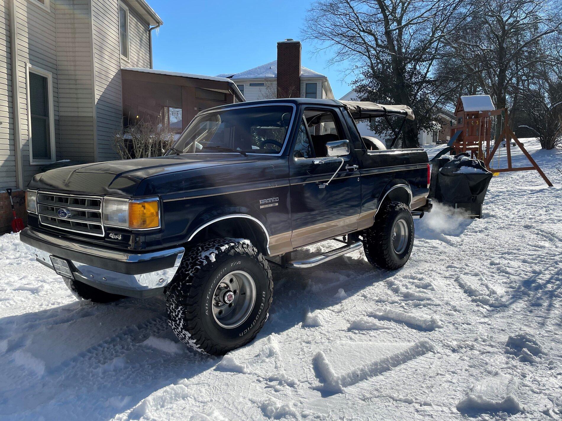 Ford Bronco Do I really need a hardtop Bronco Snow