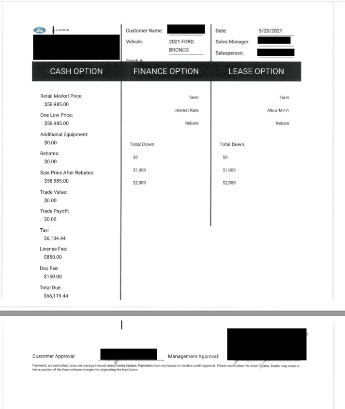 Ford Bronco Signed Purchase Agreement - Examples that will hold up? Screen Shot 2021-10-06 at 11.52.28 AM